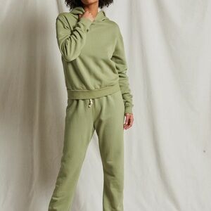 PERFECTWHITETEE Stevie cotton fleece easy sweatpant